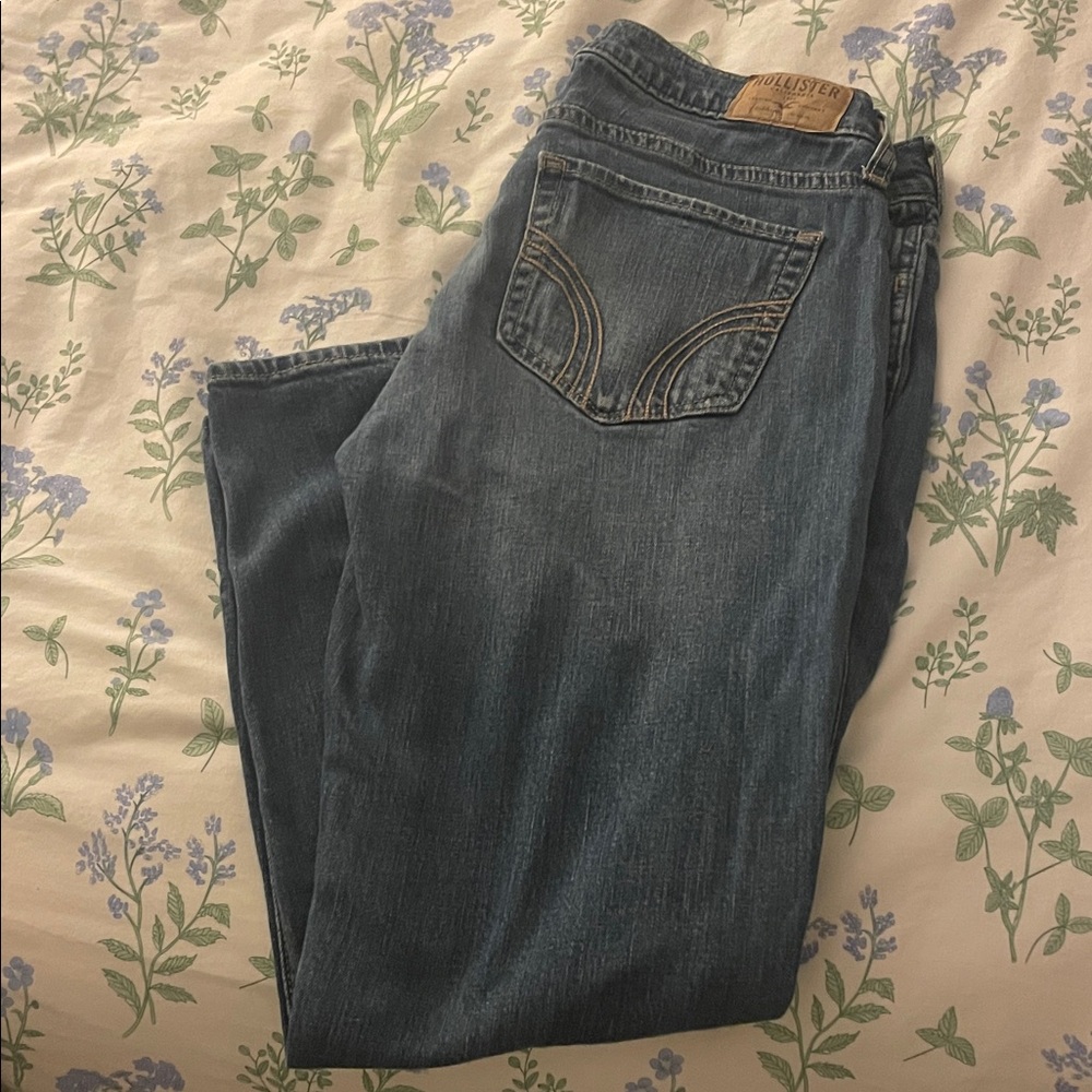 Ultra Low Rise, Distressed Boyfriend Jeans. Button Fly, very cute and comfy.